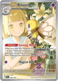 pokemon s v journey together lillie s ribombee 164 159 illustrator rare
