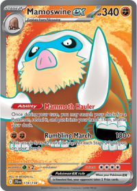 pokemon s v journey together mamoswine ex 174 159 full art