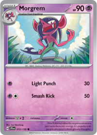 pokemon s v journey together morgrem 072 159