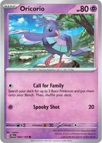 pokemon s v journey together oricorio 065 159