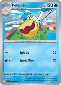 pokemon s v journey together pelipper 039 159