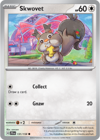 pokemon s v journey together skwovet 131 159