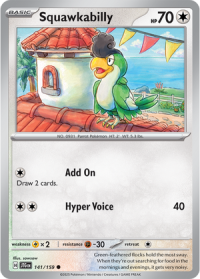 pokemon s v journey together squawkabilly 141 159