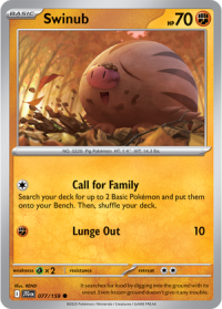 pokemon s v journey together swinub 077 159