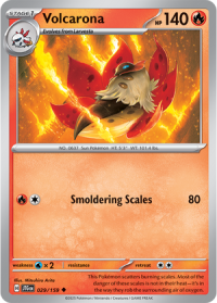 pokemon s v journey together volcarona 029 159