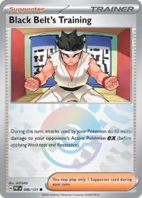 pokemon s v prismatic evolutions black belt s training 096 131 poke ball