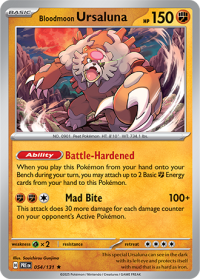 pokemon s v prismatic evolutions bloodmoon ursaluna 054 131