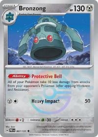 pokemon s v prismatic evolutions bronzong 067 131 poke ball
