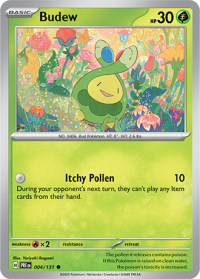 pokemon s v prismatic evolutions budew 004 131 rh