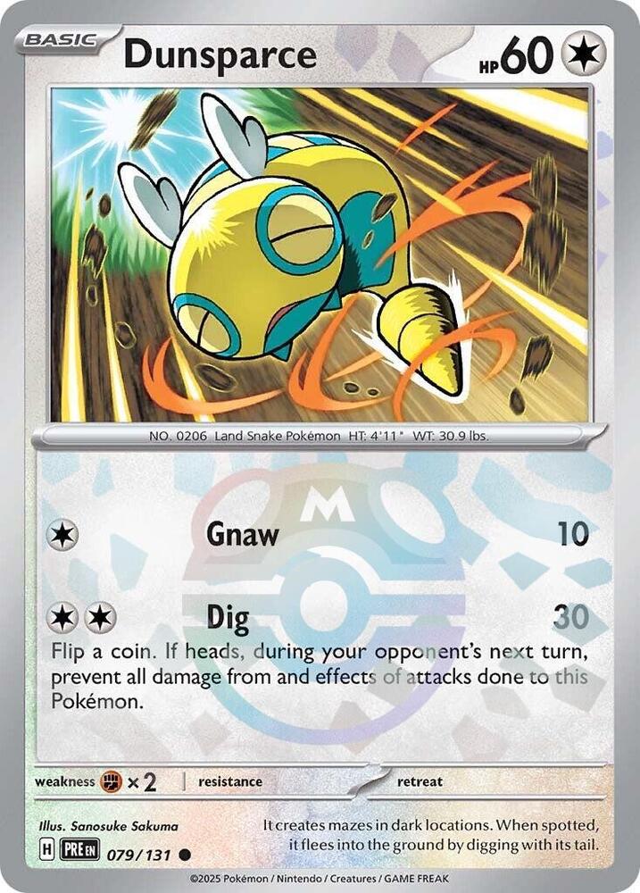 Dunsparce - 079-131 (Master Ball)
