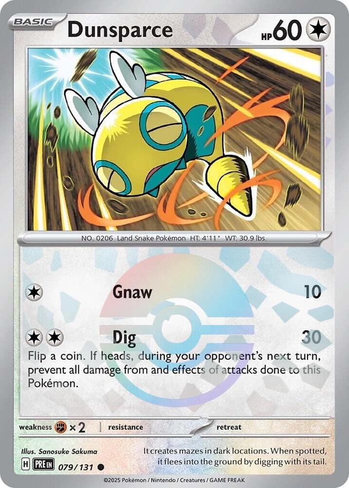 Dunsparce - 079-131 (Poke Ball)