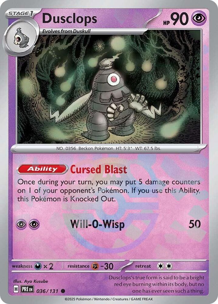 Dusclops - 036-131 (Master Ball)