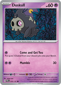 pokemon s v prismatic evolutions duskull 035 131