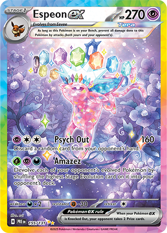 Espeon EX - 155-131 - Special Illustration Rare