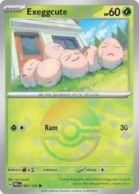 pokemon s v prismatic evolutions exeggcute 001 131 poke ball