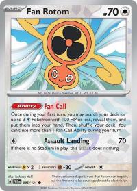pokemon s v prismatic evolutions fan rotom 085 131 poke ball