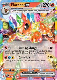 pokemon s v prismatic evolutions flareon ex 014 131