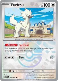 pokemon s v prismatic evolutions furfrou 088 131 poke ball