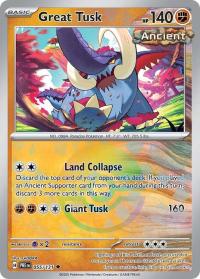 pokemon s v prismatic evolutions great tusk 055 131 poke ball