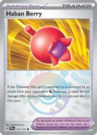pokemon s v prismatic evolutions haban berry 111 131 poke ball