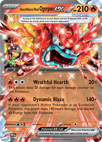 Hearthflame Mask Ogerpon EX - 017-131