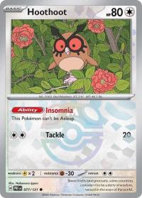 pokemon s v prismatic evolutions hoothoot 077 131 master ball