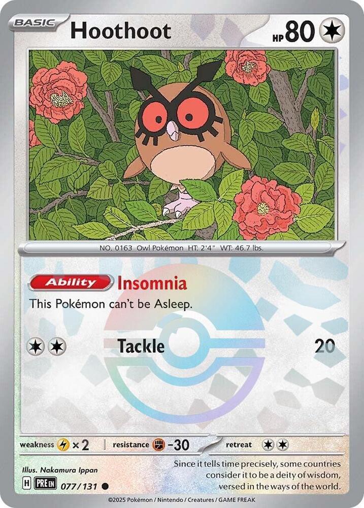 Hoothoot - 077-131 (Poke Ball)