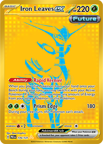 Iron Leaves EX - 176-131 - Secret Rare