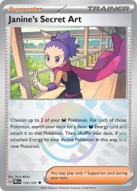 pokemon s v prismatic evolutions janine s secret art 112 131 poke ball