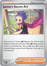 pokemon s v prismatic evolutions janine s secret art 112 131