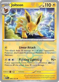 pokemon s v prismatic evolutions jolteon 029 131 poke ball