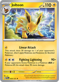pokemon s v prismatic evolutions jolteon 029 131