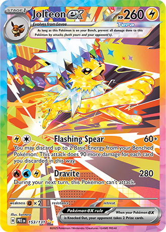 Jolteon EX - 153-131 - Special Illustration Rare