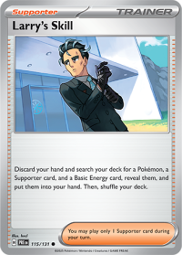 pokemon s v prismatic evolutions larry s skill 115 131