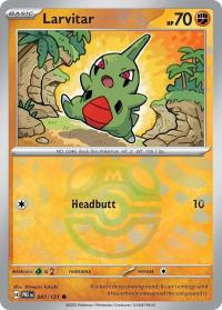 pokemon s v prismatic evolutions larvitar 047 131 master ball