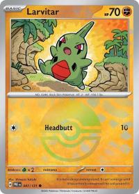 pokemon s v prismatic evolutions larvitar 047 131 poke ball