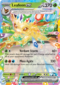 pokemon s v prismatic evolutions leafeon ex 006 131