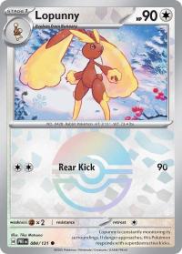 pokemon s v prismatic evolutions lopunny 084 131 poke ball