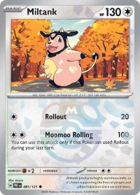 pokemon s v prismatic evolutions miltank 081 131 master ball