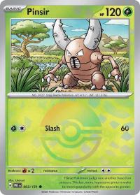 pokemon s v prismatic evolutions pinsir 003 131 poke ball