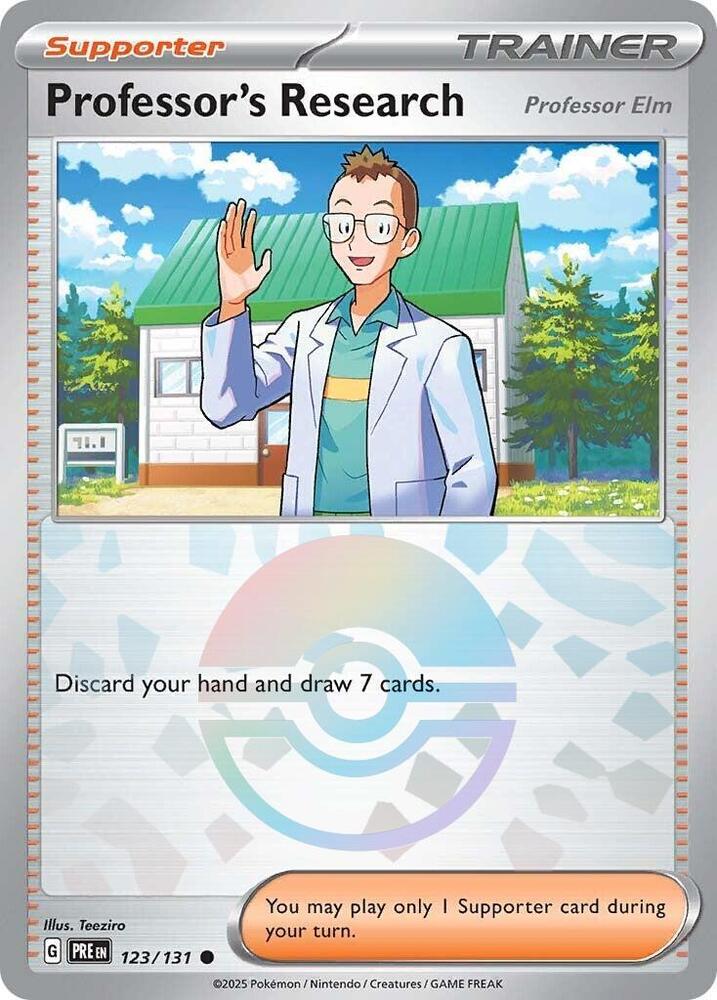 Professor’s Research (Professor Elm) - 123-131 (Poke Ball)