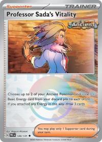 pokemon s v prismatic evolutions professor sada s vitality 120 131 poke ball