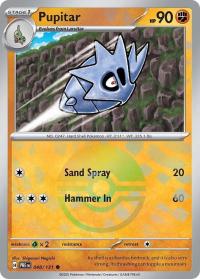 pokemon s v prismatic evolutions pupitar 048 131 poke ball