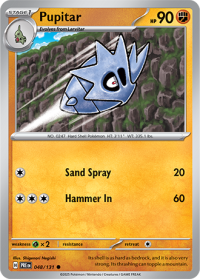 pokemon s v prismatic evolutions pupitar 048 131
