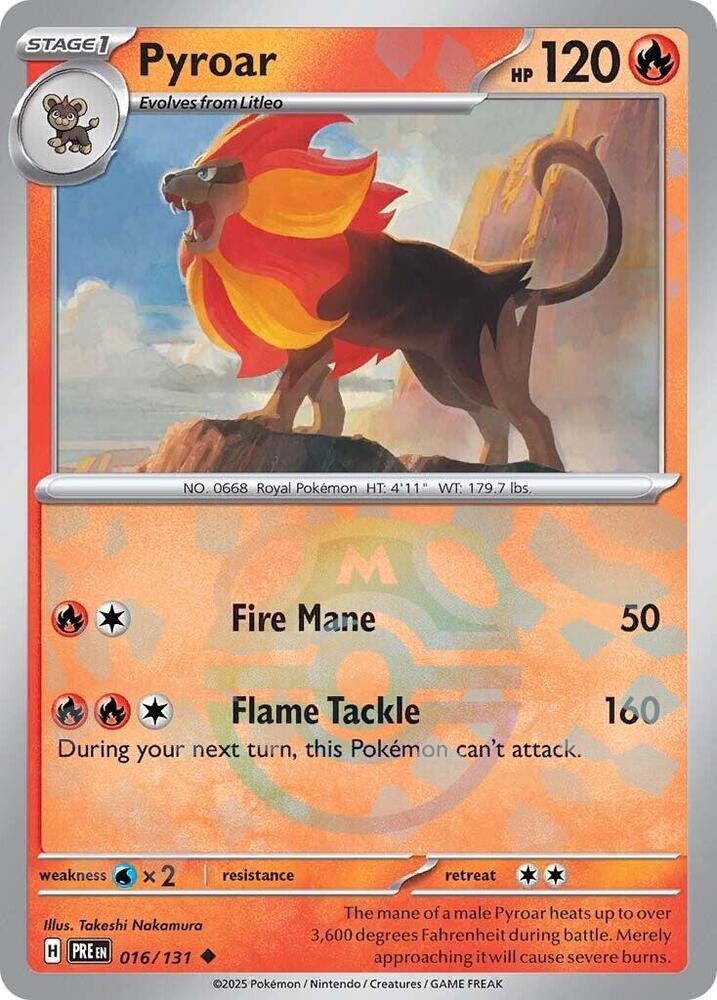 Pyroar - 016-131 (Master Ball)