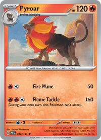 pokemon s v prismatic evolutions pyroar 016 131