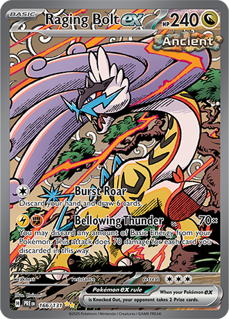Raging Bolt EX - 166-131 - Special Illustration Rare