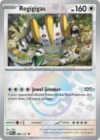 pokemon s v prismatic evolutions regigigas 086 131 poke ball