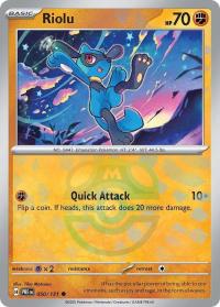 pokemon s v prismatic evolutions riolu 050 131 master ball