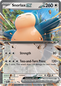 pokemon s v prismatic evolutions snorlax ex 076 131